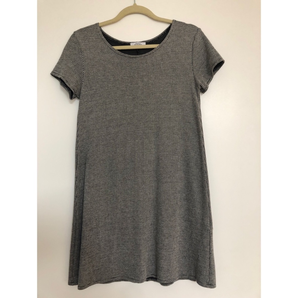 Tiny Checkers T-Shirt Dress - Size S